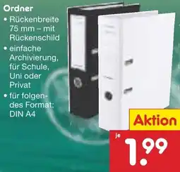 Netto Marken-Discount Ordner Angebot