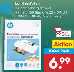 Netto Marken-Discount hp Laminierfolien Angebot