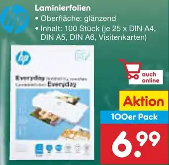 Netto Marken-Discount hp Laminierfolien Angebot