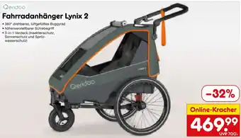 Netto Marken-Discount Qeridoo Fahrradanhänger Lynix 2 Angebot