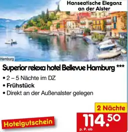 Netto Marken-Discount Superior relexa hotel Bellevue Hamburg Angebot