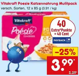 Netto Marken-Discount Vitakraft Poesie Katzennahrung Mulitpack Angebot