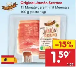 Netto Marken-Discount Las cuarenta Original Jamón Serrano Angebot