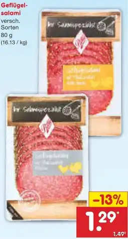 Netto Marken-Discount Geflügelsalami Angebot