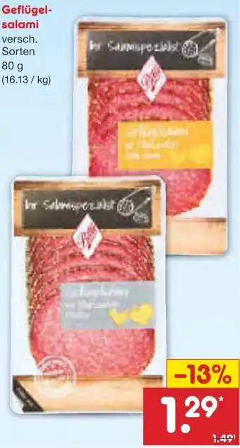 Netto Marken-Discount Geflügelsalami Angebot