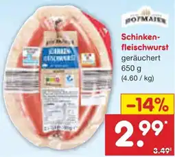 Netto Marken-Discount Hofmaier Schinkenfleischwurst Angebot