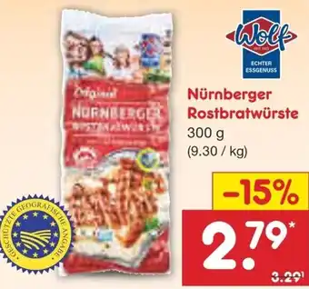Netto Marken-Discount Wolf Nürnberger Rostbratwürste Angebot