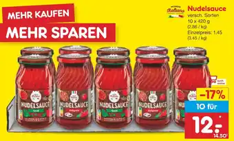 Netto Marken-Discount MONDO Italiano Nudelsauce Angebot