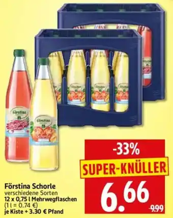 Edeka Herkules Förstina Schorle Angebot