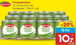 Netto Marken-Discount Beste Ernte Prinzessbohnen Angebot