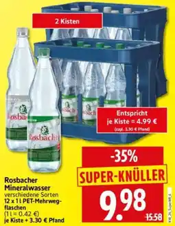 Edeka Herkules Rosbacher Mineralwasser Angebot