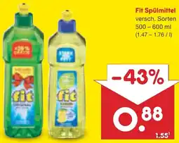 Netto Marken-Discount Fit Spülmittel Angebot