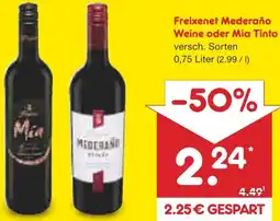 Netto Marken-Discount Freixenet Mederaño Weine oder Mia Tinto Angebot