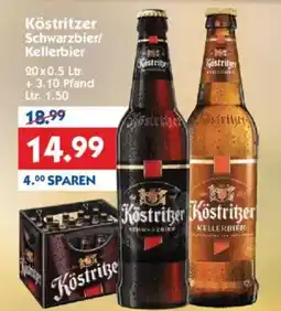 Hol'ab Getränkemarkt Köstritzer Schwarzbier/ Kellerbier Angebot