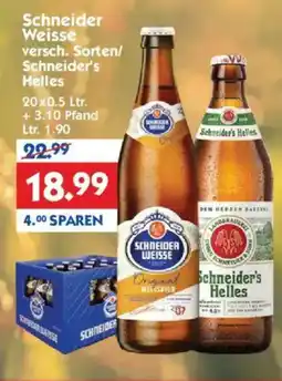 Hol'ab Getränkemarkt Schneider Weisse o. Schneider's Helles Angebot