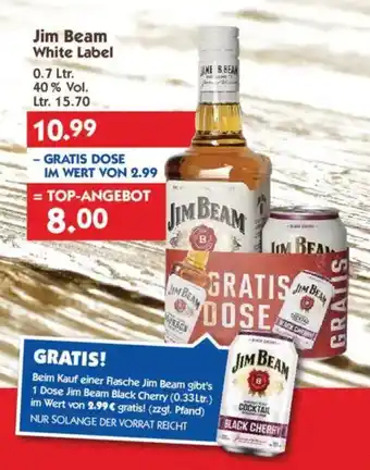 Hol'ab Getränkemarkt Jim Beam White Label Angebot