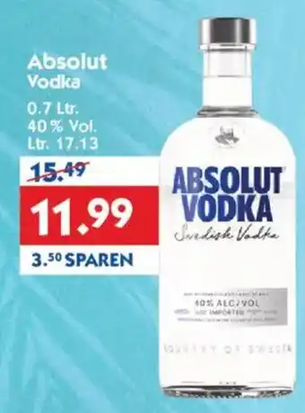 Hol'ab Getränkemarkt Absolut Vodka Angebot