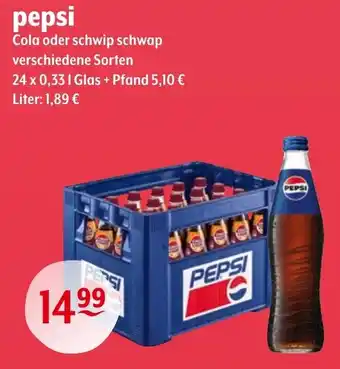 Getränke Hoffmann pepsi Cola oder schwip schwap Angebot