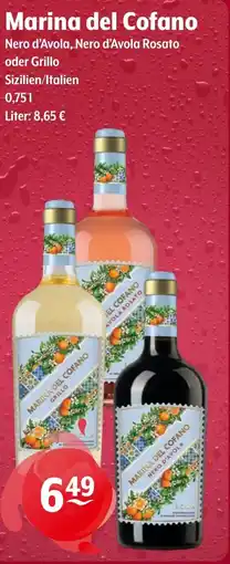 Getränke Hoffmann Marina del Cofano Nero d'Avola, Nero d'Avola Rosato oder Grillo Angebot