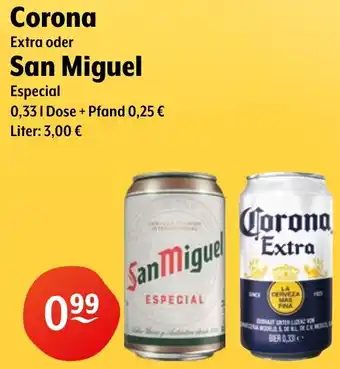 Getränke Hoffmann Corona Extra oder San Miguel Especial Angebot