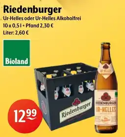 Getränke Hoffmann Riedenburger Ur-Helles oder Ur-Helles Alkoholfrei Angebot