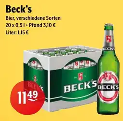 Getränke Hoffmann Beck's Bier Angebot