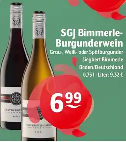Getränke Hoffmann SGJ Bimmerle- Burgunderwein Angebot