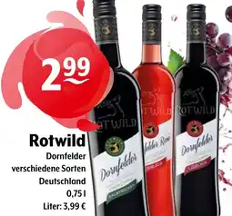 Getränke Hoffmann Rotwild Dornfelder Angebot