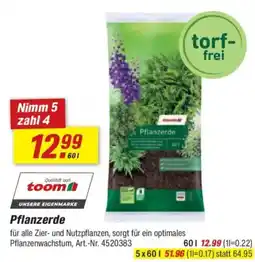 toom Baumarkt toom Pflanzerde Angebot