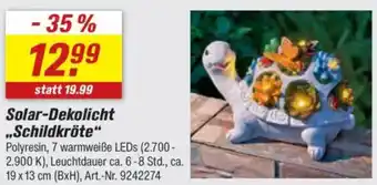 toom Baumarkt Solar-Dekolicht ,,Schildkröte" Angebot
