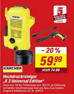 toom Baumarkt KÄRCHER Hochdruckreiniger ,,K 2 Universal Edition" Angebot