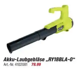 toom Baumarkt RYOBI ONE + Akku-Laubgebläse „RY18BLA-0" Angebot