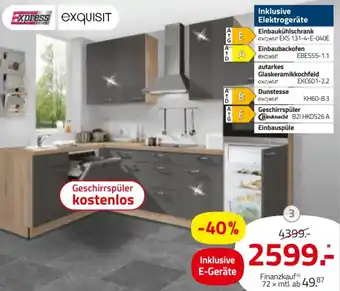 ROLLER Express EXQUISIT Einbauküche Angebot