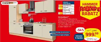ROLLER MENKEMöbelwerke Küchenblock Angebot