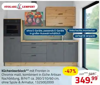 ROLLER STOLARZ LEMPERT Küchenleerblock Angebot