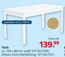 ROLLER Tisch Angebot