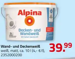 ROLLER Wand- und Deckenweiß Alpina Angebot