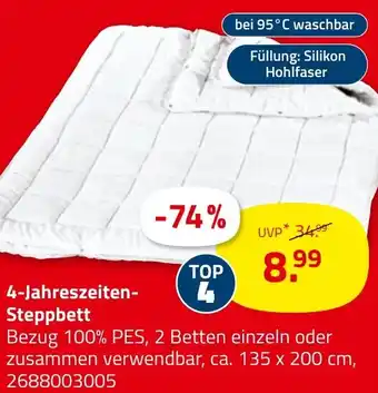 ROLLER 4-Jahreszeiten- Steppbett Angebot