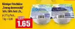 Mix Markt Körniger Frischkäse Tvorog derevenskij" Angebot