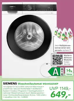EP SIEMENS Waschvollautomat WG44G2Z0EP Angebot