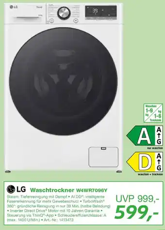 EP LG Waschtrockner W4WR7096Y Angebot