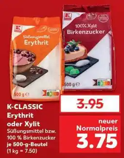Kaufland K-CLASSIC Erythrit oder Xylit Angebot