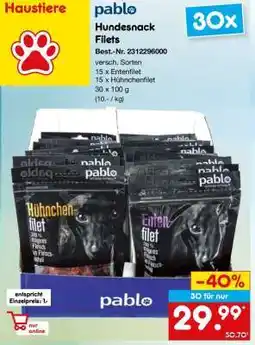 Netto Marken-Discount Hundesnack Filets Angebot