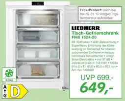 EP LIEBHERR Tisch-Gefrierschrank FNdi 1624-20 Angebot