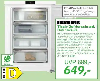 EP LIEBHERR Tisch-Gefrierschrank FNdi 1624-20 Angebot