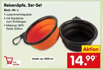 Netto Marken-Discount Reisenäpfe, 2er-Set Angebot