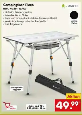 Netto Marken-Discount Campingtisch Picco Angebot