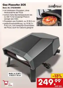 Netto Marken-Discount Gas Pizzaofen 305 Angebot