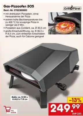 Netto Marken-Discount Gas Pizzaofen 305 Angebot