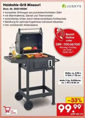 Netto Marken-Discount Holzkohle-Grill Missouri Angebot